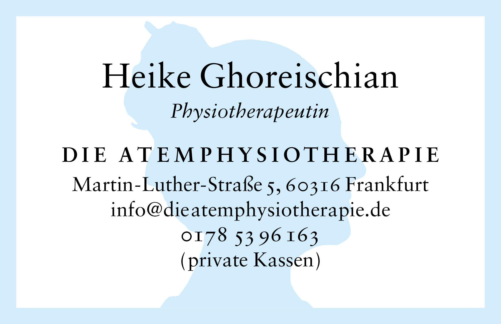 E-Mail an Heike Ghoreischian von Die Atemphysiotherapie senden